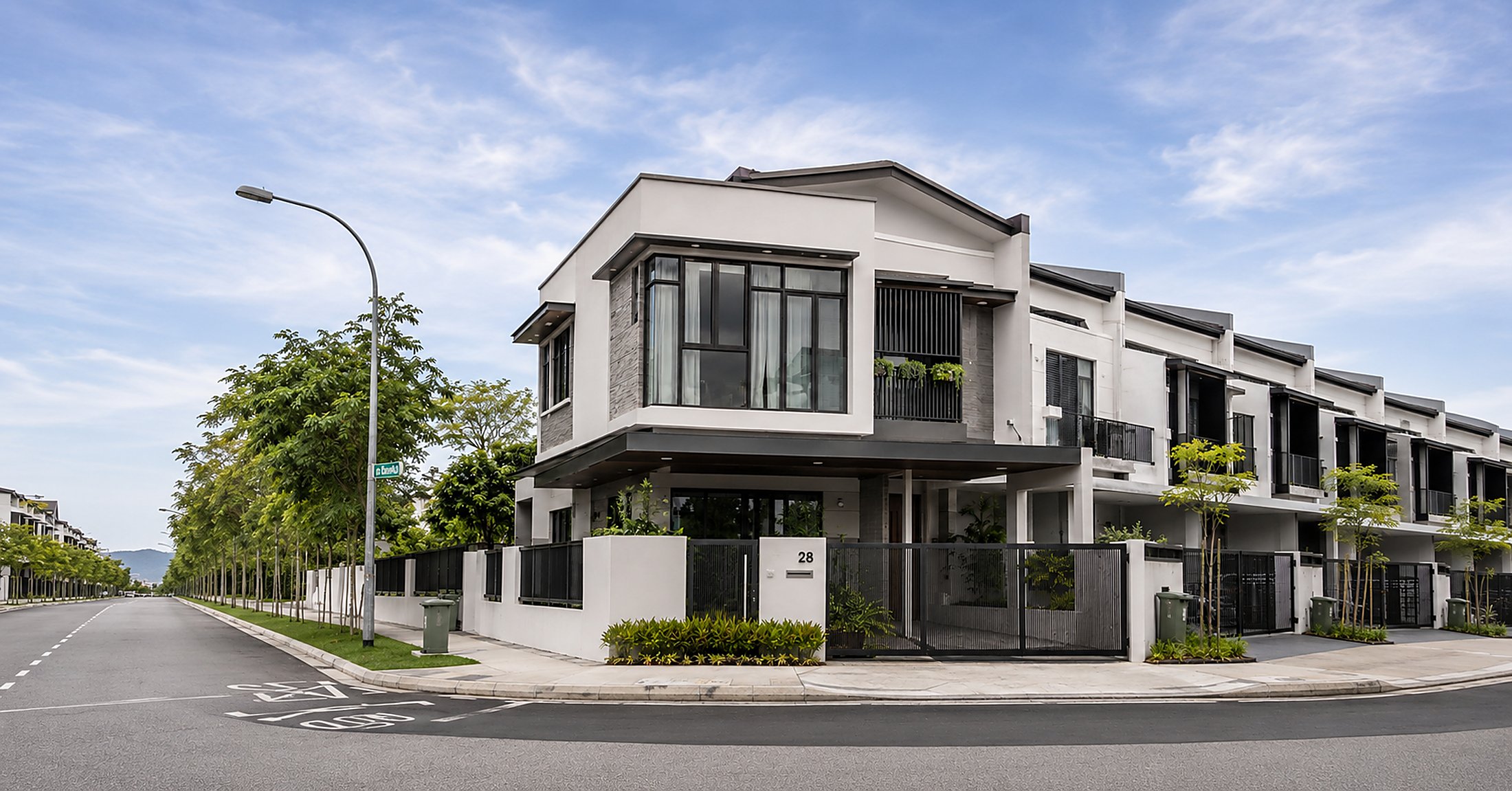 Corner terrace homes by SGC Architects